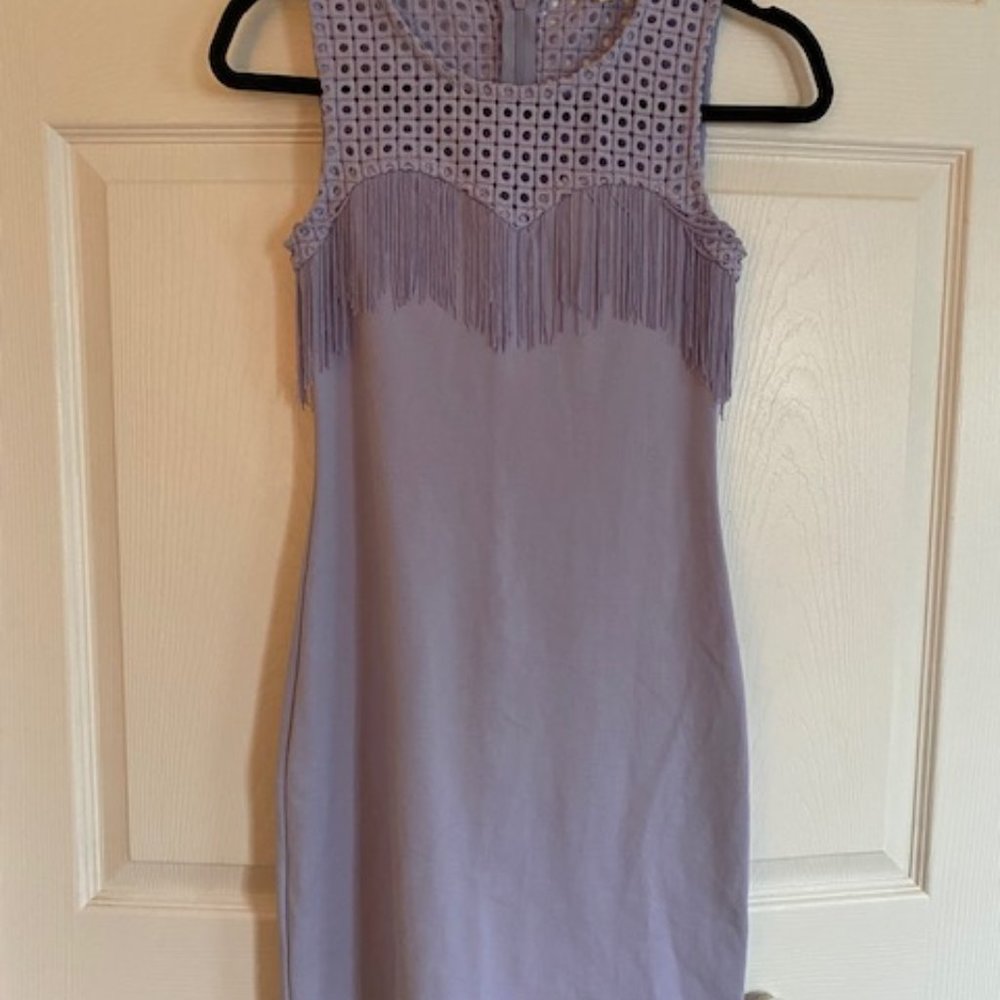 Dillards - Gianni Bini Light Purple Fringe Dress